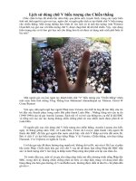 Chữ V biểu tượng cho chiến thắng