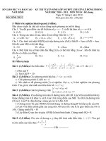 Đề thi vào lớp 10 THPT chuyên Lê Hồng PhongTỉnh Nam Định