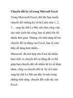 Chuyển đổi ký số trong Micrsoft Excel ppt