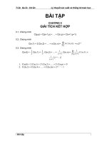 Bài tập lý thuyết xác suất và thống kê toán học doc