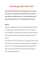 Khả năng giao tiếp của bé 2 tuổi pps