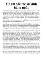 Chăm sóc trẻ sơ sinh ( tuyệt hay )