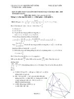ĐÁP ÁN THI VÀO CHUYÊN TỈNH KIÊN GIANG NĂM 2008-2009