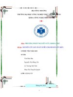 nguyên cứu sản xuất nước chanh dây lên men