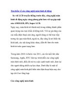 Tìm hiểu về các công nghệ màn hình di động pptx