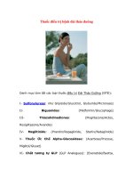 Thuốc điều trị bệnh đái tháo đường docx