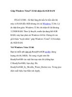 Giúp Windows Vista/7 32-bit nhận đủ 4GB RAM pdf