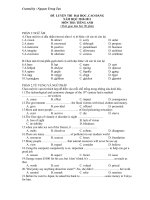 Đề luyện thi đại học môn Tiếng Anh 1 pot