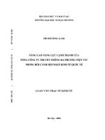 Luận văn nâng cao năng lực cạnh tranh của tổng công ty truyền thông đa phương tiện VTC trong bối cảnh hội nhập kinh tế quốc tế   luận văn, đồ án, đề tài tốt nghiệp