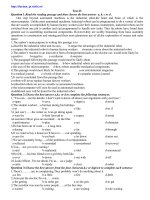 Đề tham luyện thi đại học môn Tiếng Anh - Đề số 23 docx