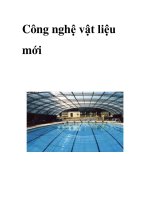 Công nghệ vật liệu mới ppt