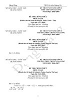 Đề thi vao 10 chuyên Hạ Long