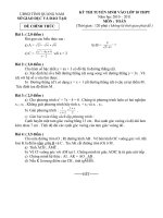 Đề +ĐA tuyển sinh Toán 10 tỉnh Quảng Nam