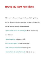 Những câu thành ngữ bất hủ. potx