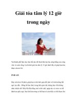 Giải tỏa tâm lý 12 giờ trong ngày pptx