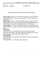 Đề  thi HSG Sinh học 8