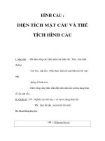 HÌNH CẦU : DIỆN TÍCH MẶT CẦU VÀ THỂ TÍCH HÌNH CẦU pot