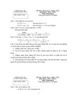Đề thi HSG toán 8 năm 2010
