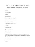 Nhận đơn và ra Quyêt định thi hành án đối với phần bản án, quyết định thuộc diện theo đơn yêu cầu ppsx