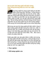 Xử lý nước thải làng nghề chế biến lương thực bằng phương pháp lọc sinh pptx