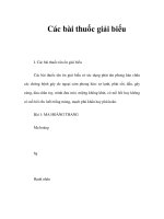 Các bài thuốc giải biểu pptx