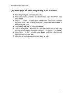 Quy trình Ghost lại máy tính