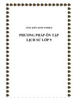 SKKN phương pháp ôn tập lịch sử lớp 9