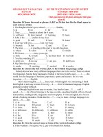 ĐỀ TUYỂN SINH LỚP 10 - HÀ NAM