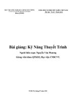 Bài giảng Kỹ Năng Thuyết Trình