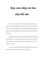 Bạn cảm nhận cái đau như thế nào potx