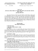 Báo cáo 10 năm thực hiện PCGDTHCS xã Đông Hưng A