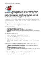 Tiếng Anh trong giao tiếp qua điện thoại