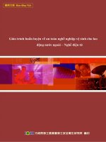 Giáo trình huấn luyện về an toàn nghề nghiệp vệ sinh cho lao động nước ngoài - nghề điện tử ppt