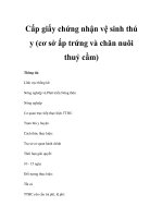 Cấp giấy chứng nhận vệ sinh thú y (cơ sở ấp trứng và chăn nuôi thuỷ cầm) pdf