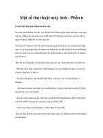 Một số thủ thuật máy tính - Phần 6 ppsx