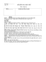 Đê kiểm tra Tiếng Việt 7