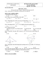 DE VA DA AN VAO 10 KHANH HOA