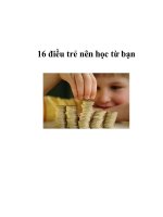 16 điều trẻ nên học từ bạn pdf