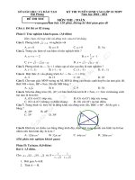 Đề thi thử vào 10 năm 2010 KT