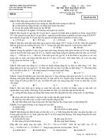 Đề thi thử Đại học môn Vật lý 2010 (05)