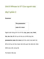 Unit 9 Whose is it? pps