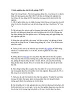 11 kinh nghiệm làm bài thi tốt nghiệp THPT pptx