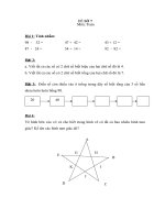 Bài toán ôn hè cho con lớp 1 - Đề số 7