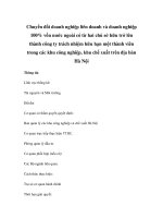 Chuyển đổi doanh nghiệp liên doanh và doanh nghiệp 100% vốn nước ngoài có từ hai chủ sở hữu trở lên thành công ty trách nhiệm hữu hạn một thành viên trong các khu công nghiệp, khu chế xuất trên địa bàn Hà Nội pot