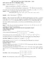 DE THI THU DH 2010 HAY CO DAP AN