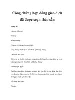 Công chứng hợp đồng giao dịch đã được soạn thảo sẵn potx