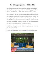 Tạo không gian giao hòa với thiên nhiên pptx