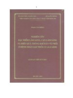 Nghiên cứu đặc điểm lâm sàng, cận lâm sàng và hiệu quả thông khí bảo vệ phổi ở bệnh nhân dập phổi có ALI ARDS