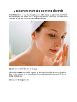 9 sản phẩm chăm sóc da không cần thiết ppsx