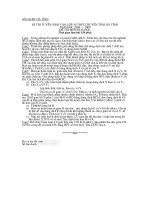 Đề thi tuyển sinh lớp 10 THPT tỉnh Hà Tĩnh môn Hóa học năm 2008-2009